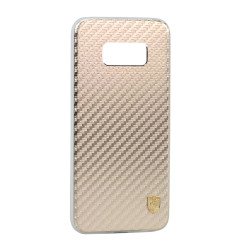 Galaxy S8 Carbon Fiber Armor Hybrid Case (Champagne Gold)